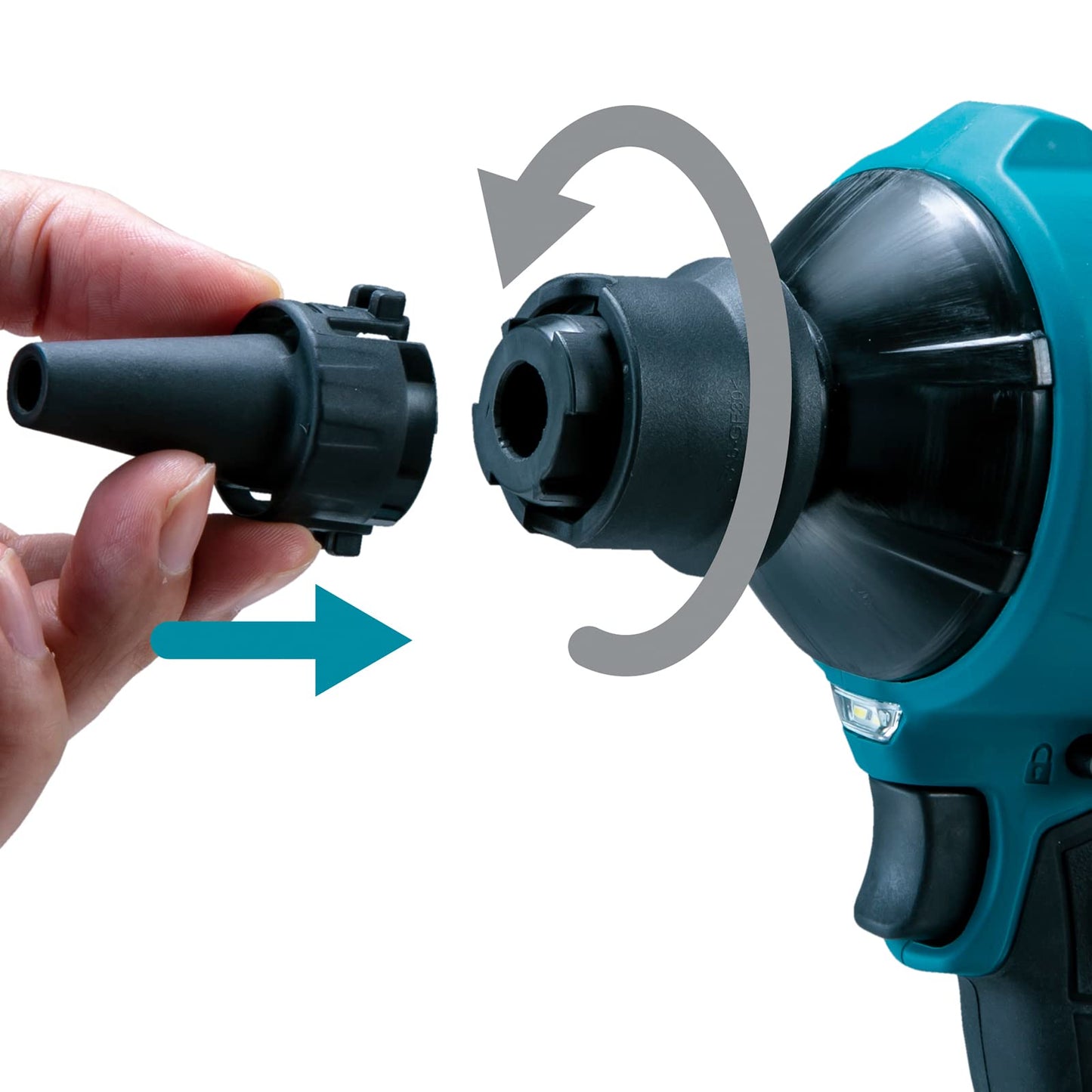 Makita DAS180RT - Soffiatore senza spazzole LXT agli ioni di litio, 18 V, con 1 batteria da 5,0 Ah e caricabatterie