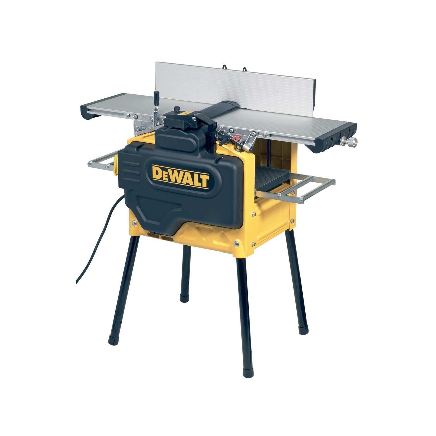 DEWALT 2100W Pialla a filo e spessore,DOTAZIONE: coltelli in HSS, battuta regolabile, chiavi a brugola, chiave di servizio, dispositivo di calibratura lama, bocchettone per aspirazione, spingipezzo, gambe di supporto.- D27300-QS