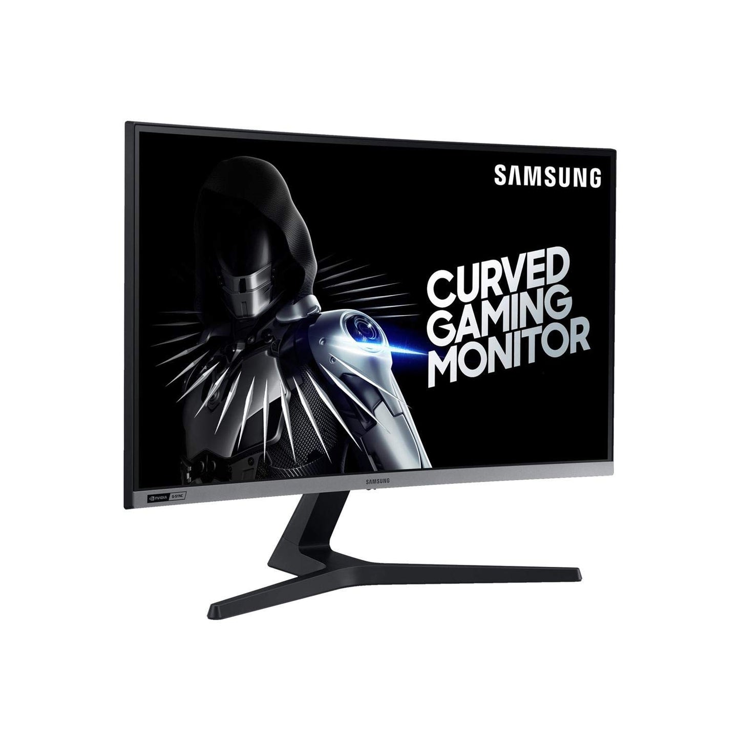 Samsung Monitor Gaming CRG5 (C27RG50), Curvo (1500R), 27", 1920x1080 (Full HD), VA, 240 Hz, 4 ms, G-Sync, HDMI, Display Port, Ingresso Audio, Eye Saver Mode, Flicker Free, Dark Blue Gray