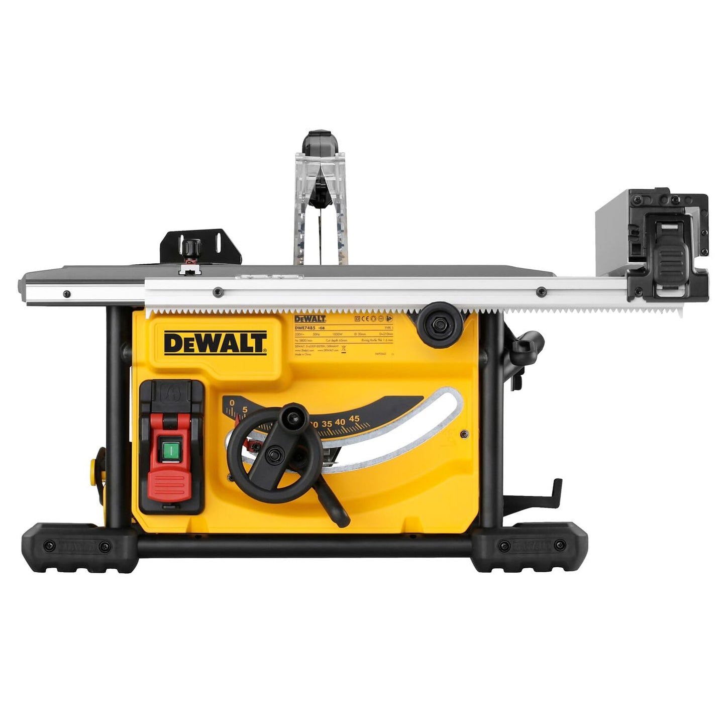 DEWALT Sega a banco compatta motore universale a spazzole, DWE7485-QS