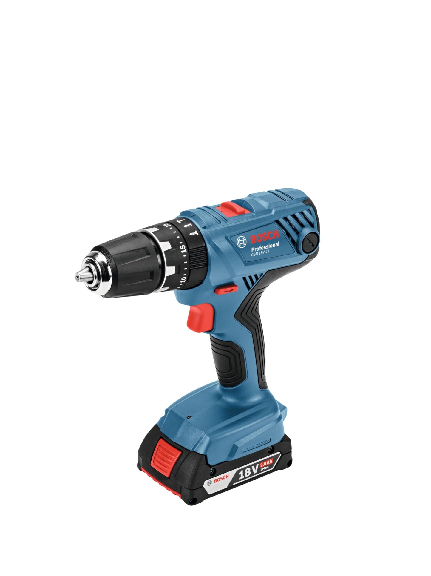 Bosch Professional 18V System Trapano-avvitatore con percussione a batteria GSB 18V-21 (Senza batterie e caricabatteria)