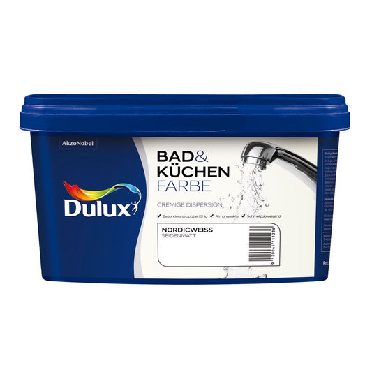 Dulux 5087520 - Vernice per bagno e cucina opaca, colore: Bianco nordico