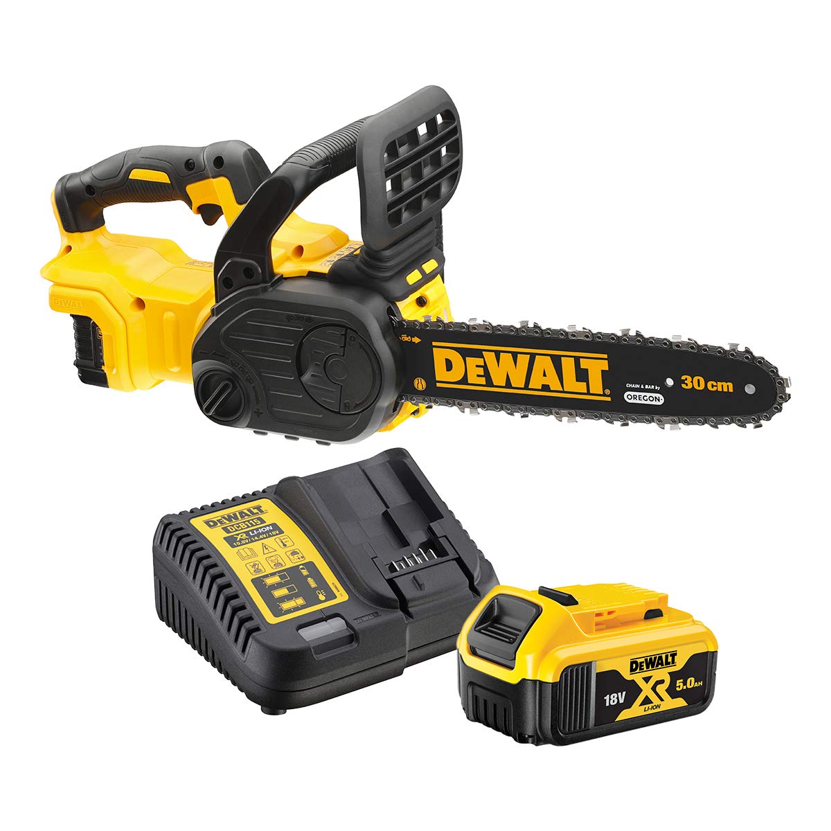 DeWalt DCM565P1 chainsaw Nero, Giallo