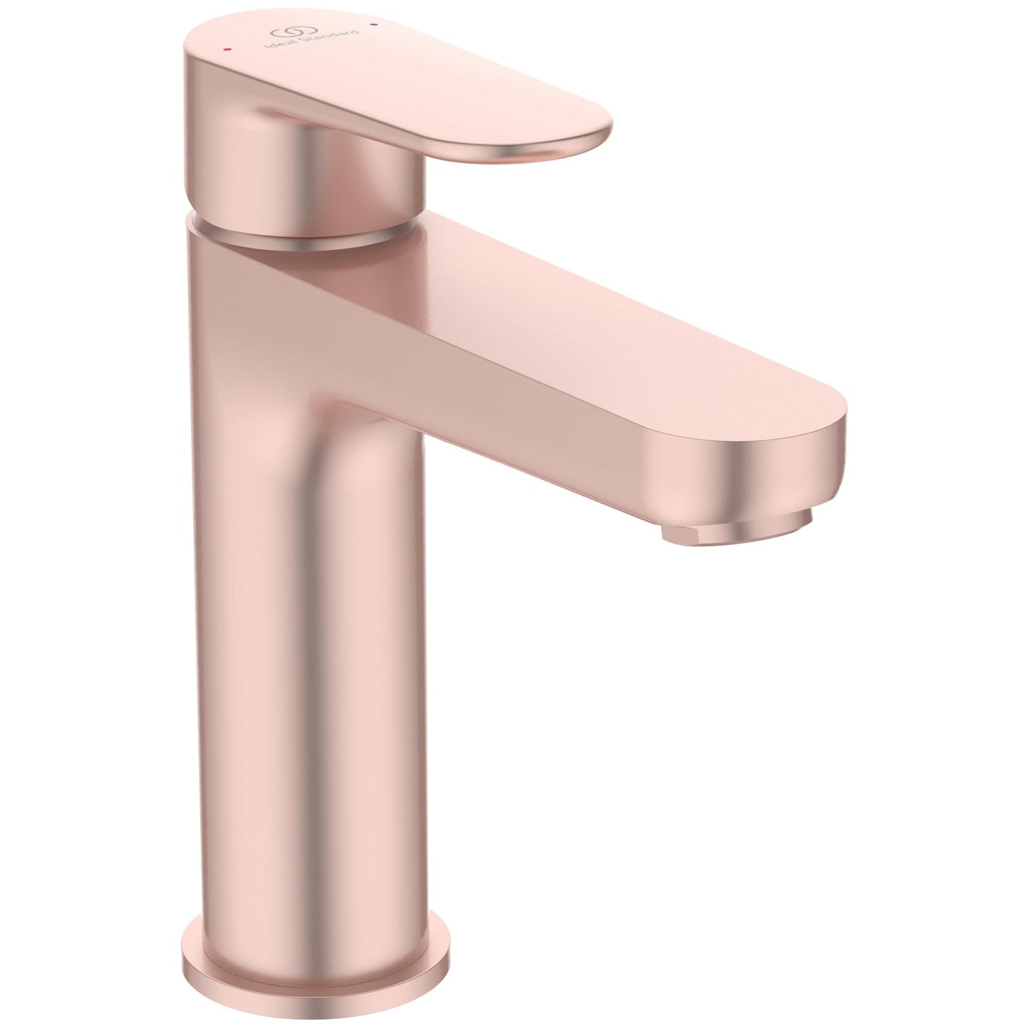 Ideal Standard - Cerafine O, Miscelatore monocomando per lavabo, Bocca di erogazione fissa, Rosé