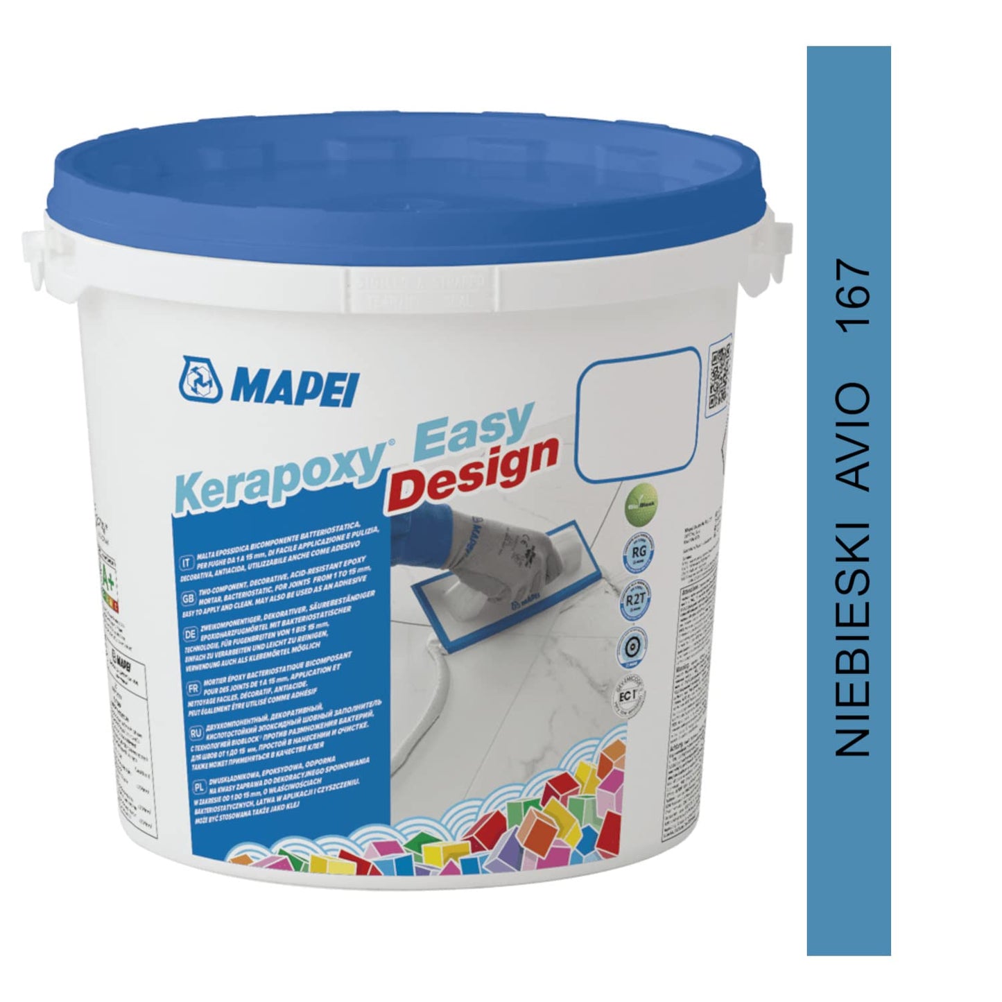 MAPEI Kerapoxy Easy Design 167 AVIO 3 kg - Stucco epossidico a due componenti decorativo, resistente agli acidi,