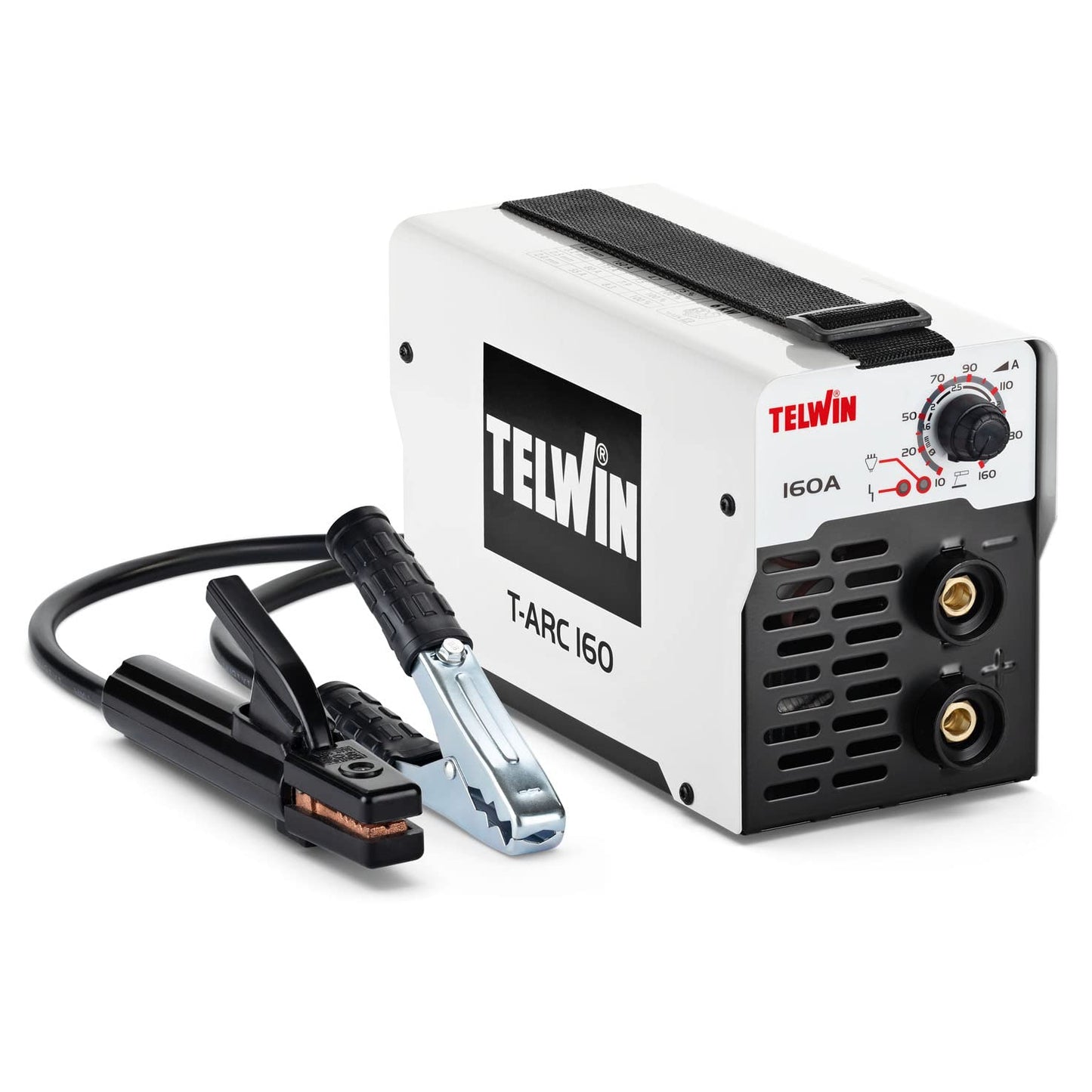 Telwin T-ARC 160 Saldatrice ad Elettrodo con Maschera di Saldatura e Accessori MMA, 20-160a