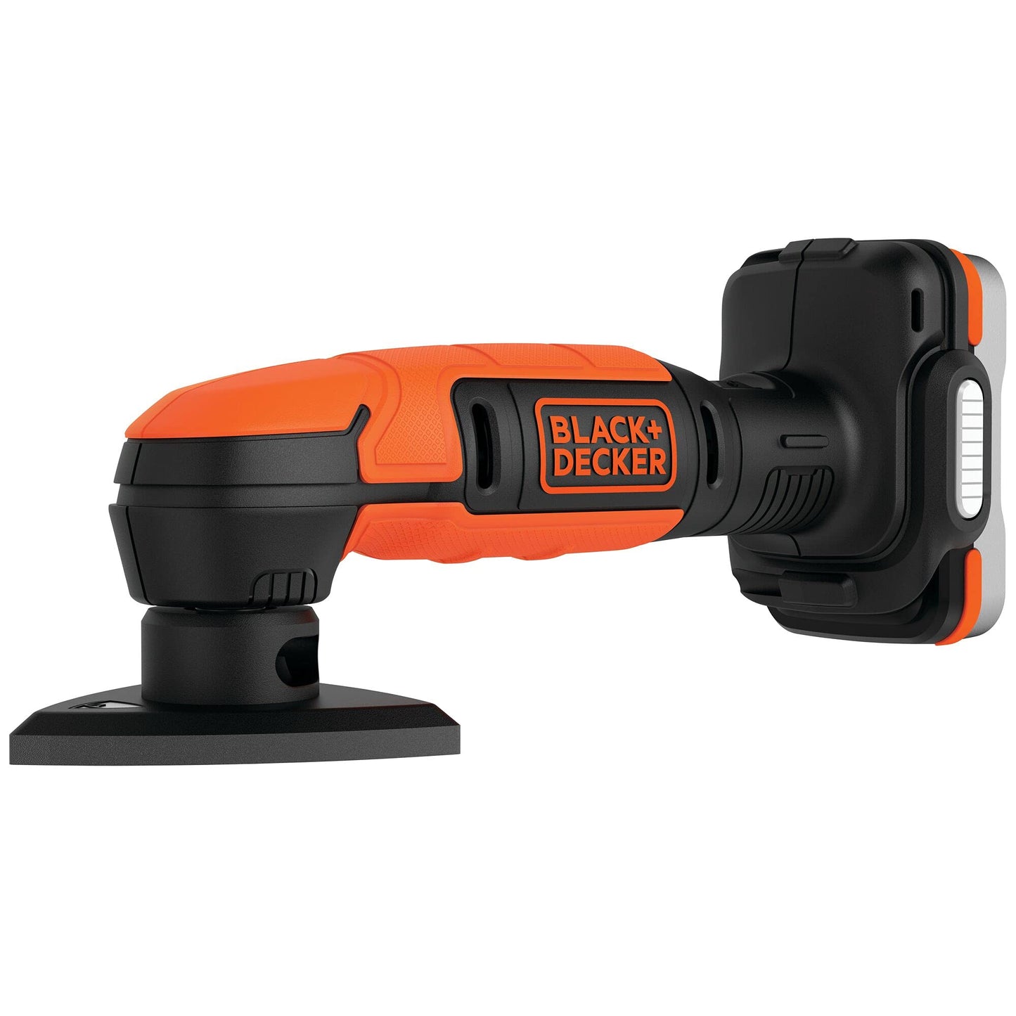 BLACK+DECKER Levigatrice di vendita al dettaglio senza fili, vassoio triangolare 89 mm, 1 batteria, 40 minuti, con una sola batteria, 1 abrasivo, in rete, 12 V, 1 sacchetto di stoccaggio, BDCDS12S1-QW