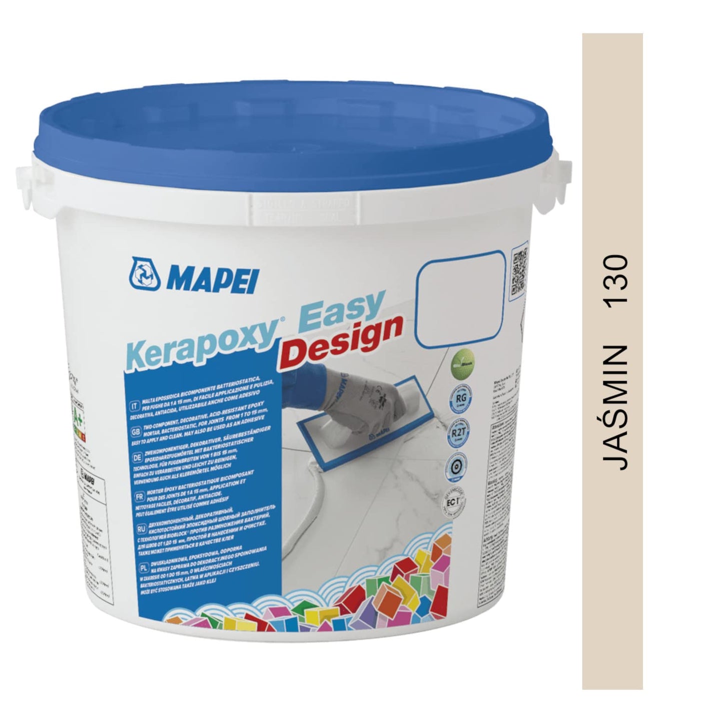 MAPEI Kerapoxy Easy Design 130 JASMINE 3kg - decorativo, resistente agli acidi, bicomponente stucco epossidico