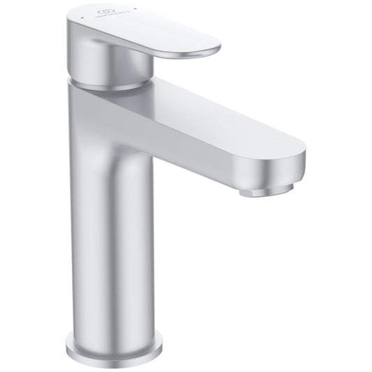 Ideal Standard - Cerafine O, Miscelatore monocomando per lavabo, Bocca di erogazione fissa, Matt silver