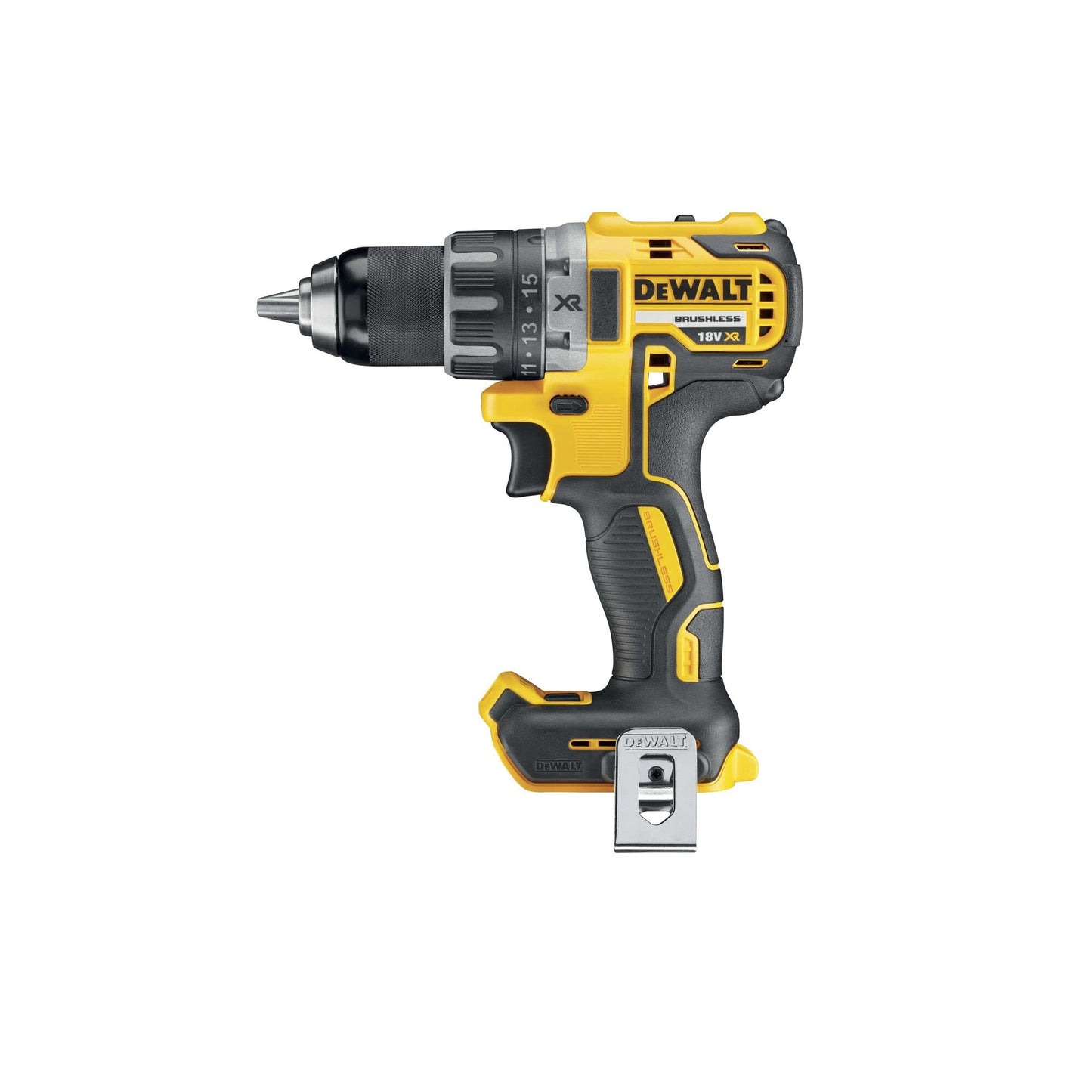 DEWALT DCD791NT-XJ Trapano Avvitatore, 2 velocità, Motore Brushless, in Valigetta TSTAK Senza Batteria e Caricabatterie, 18 V, Corpo Macchina