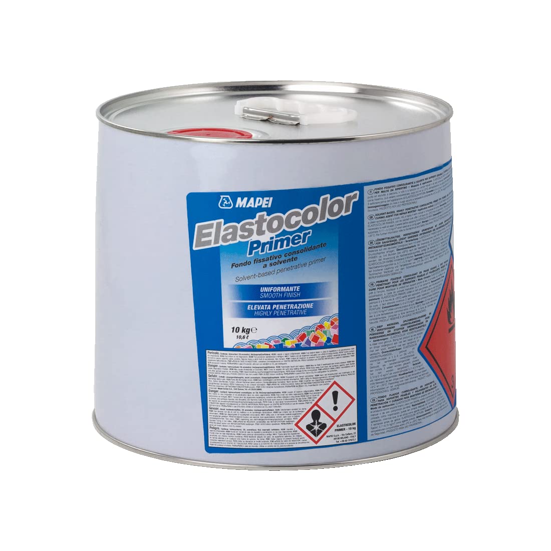 Fondo fissativo per supporti sfarinati 10KG Elastocolor Primer Mapei