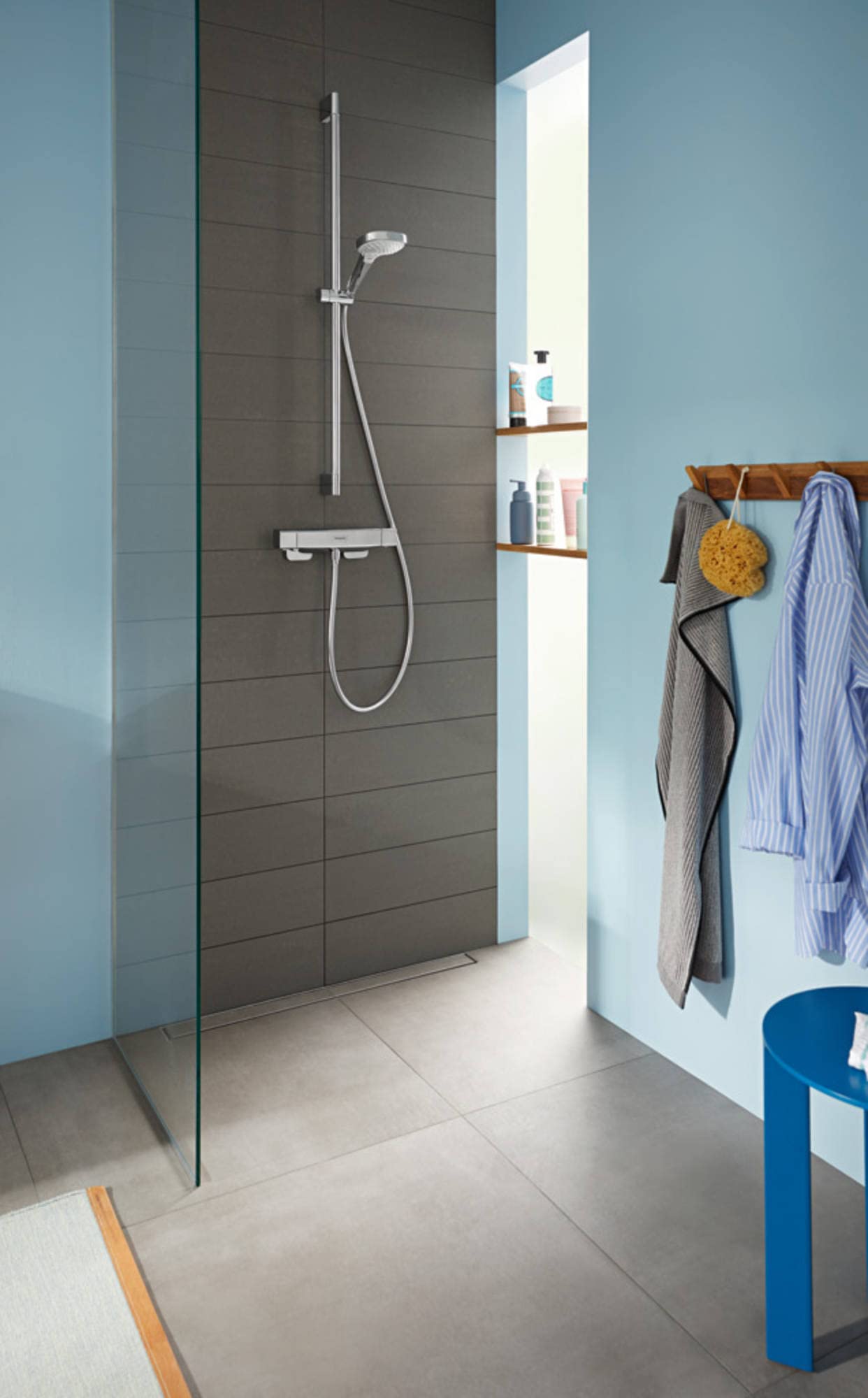 hansgrohe Ecostat E Termostatico per doccia esterno, cromo, 15773000