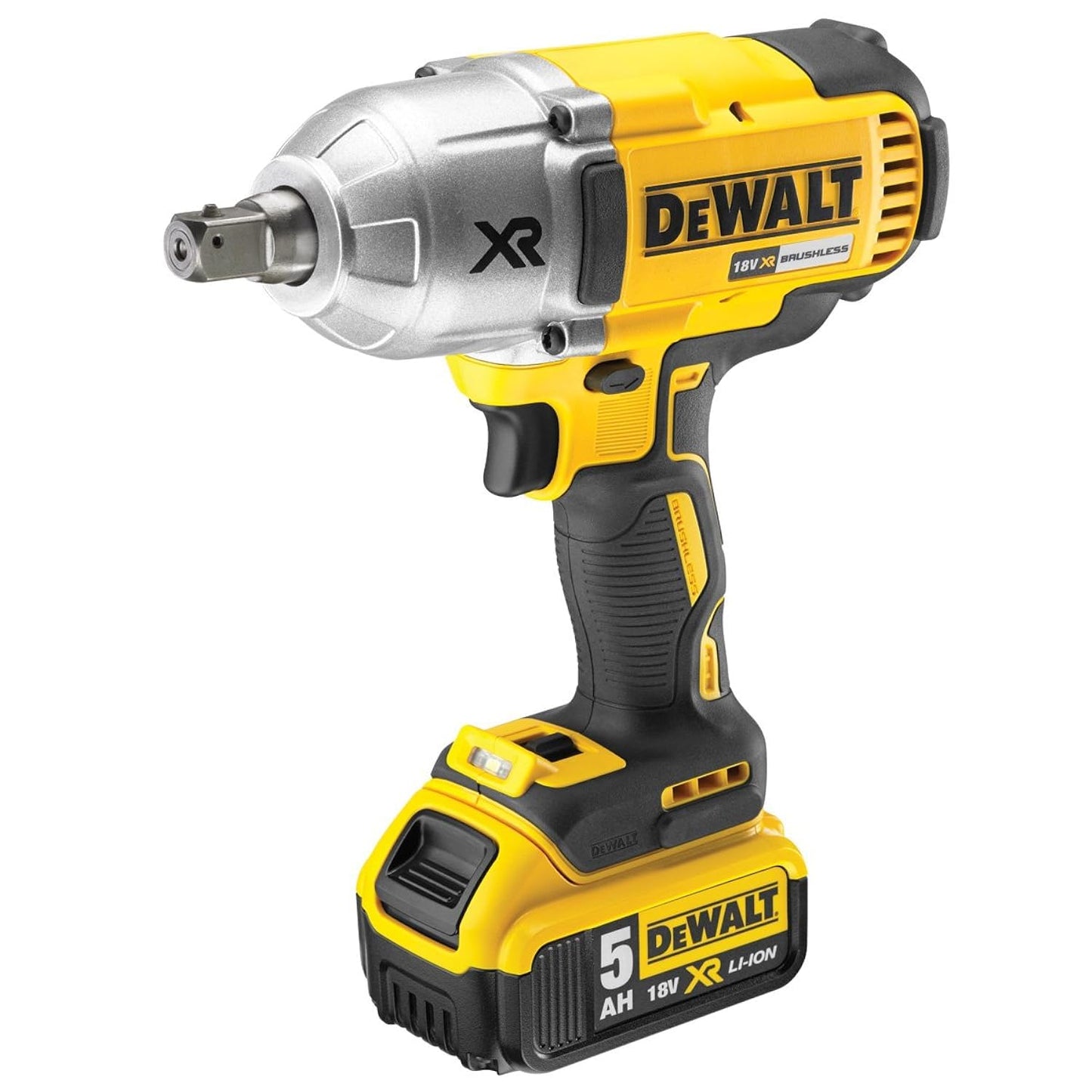 DEWALT DCF899P2-GB - Avvitatore a percussione 950 Nm + 2 batterie 18 V 5 Ah Li-Ion + valigetta