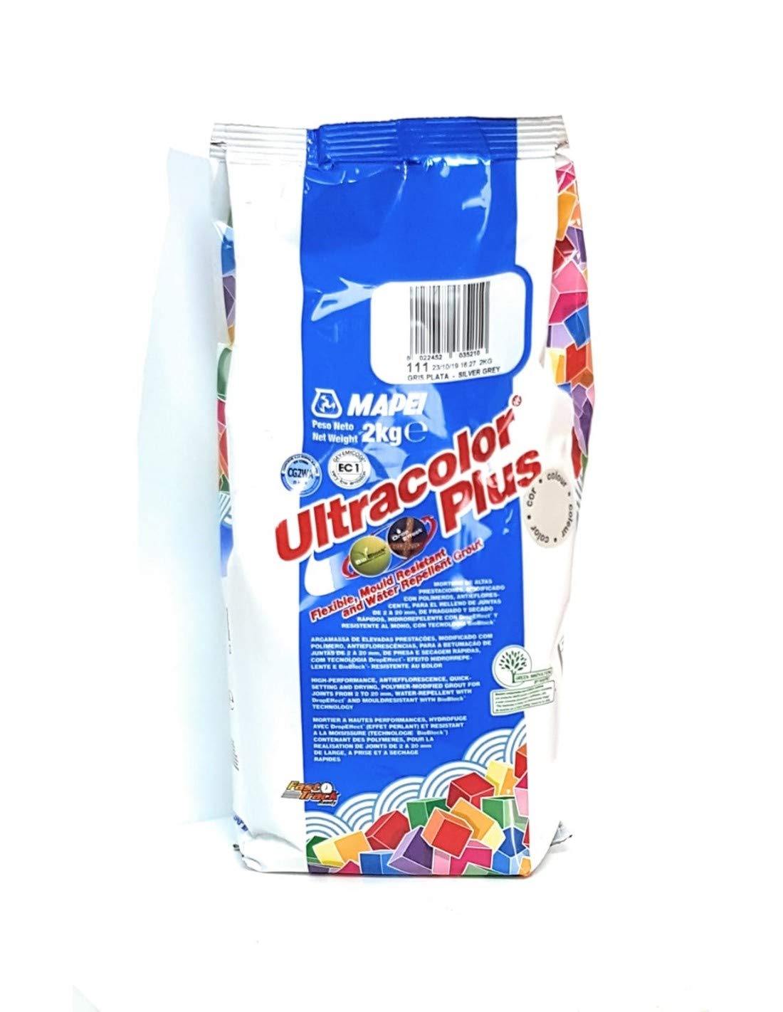 Mapei Malta Ultracolor Plus 111, colore grigio argento, da 2 kg