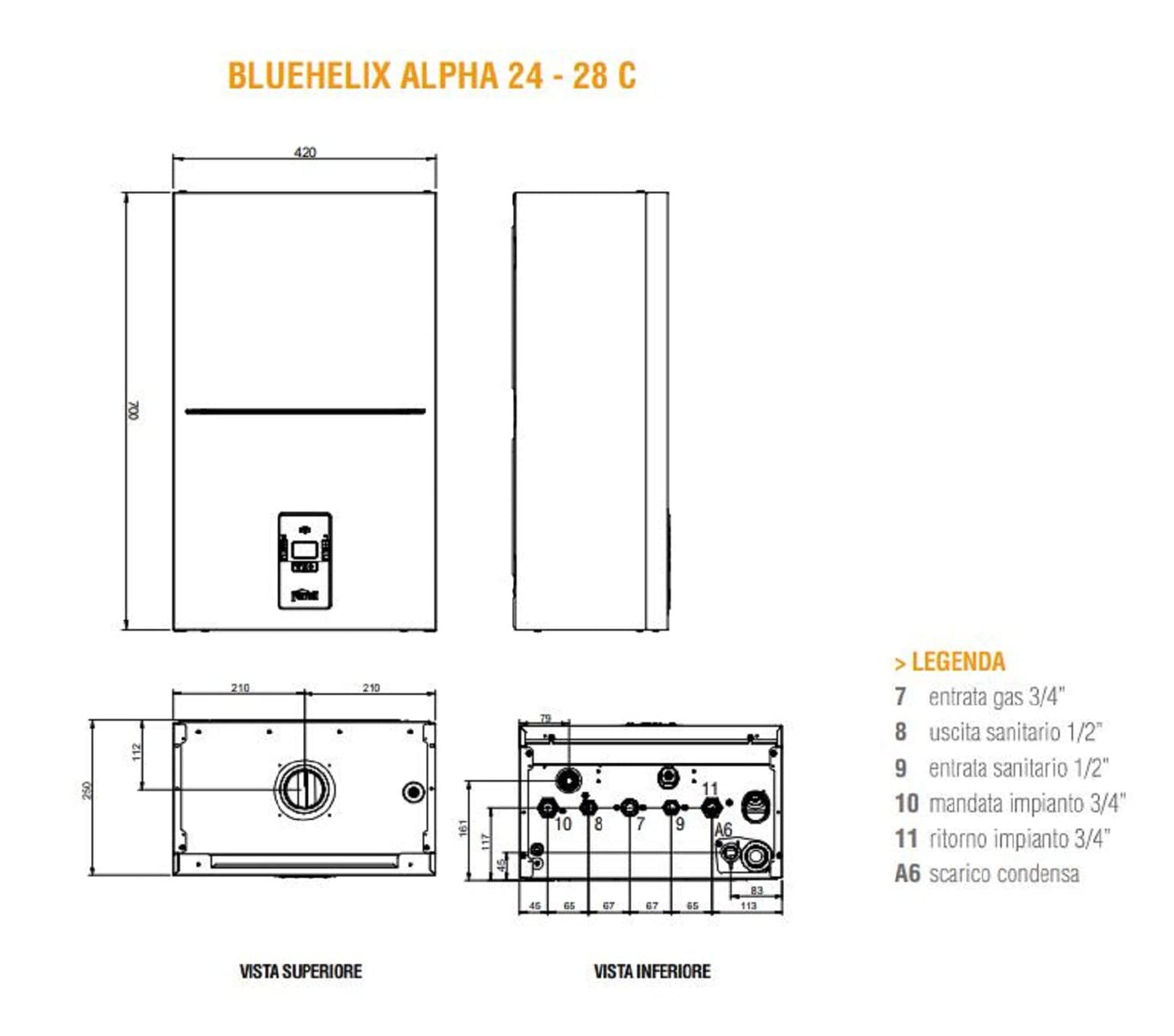 FERROLI CALDAIA 24 ALPHA