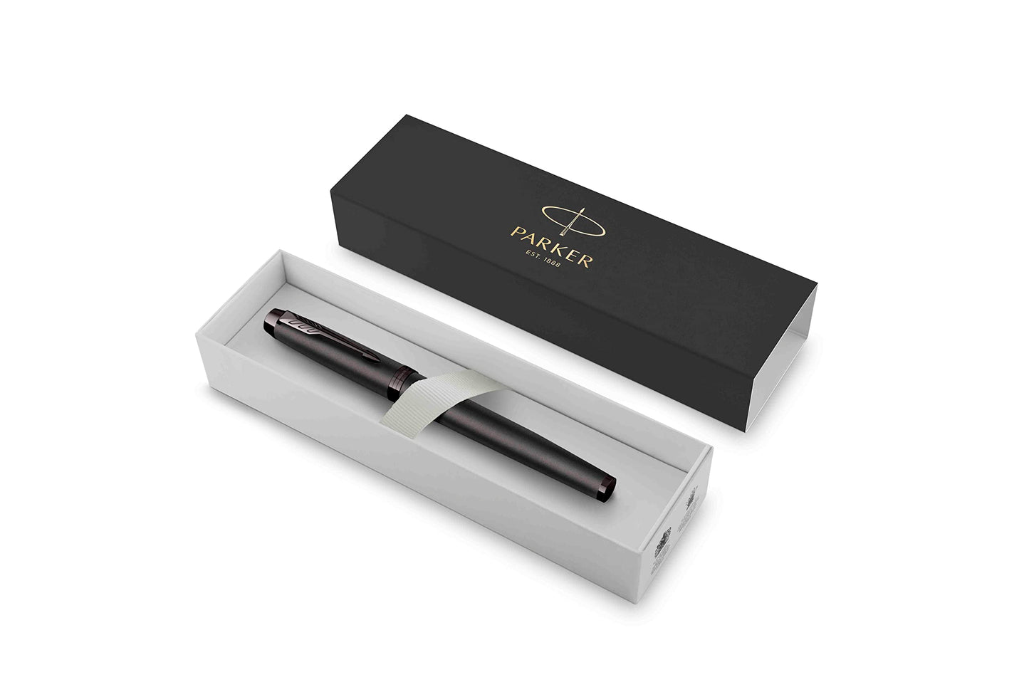 PARKER IM - Penna stilografica monocromatica con incisione | penna premium | confezione regalo | pantrone blu | elegante | regalo personalizzato | nome | inciso | anniversario (bronzo)