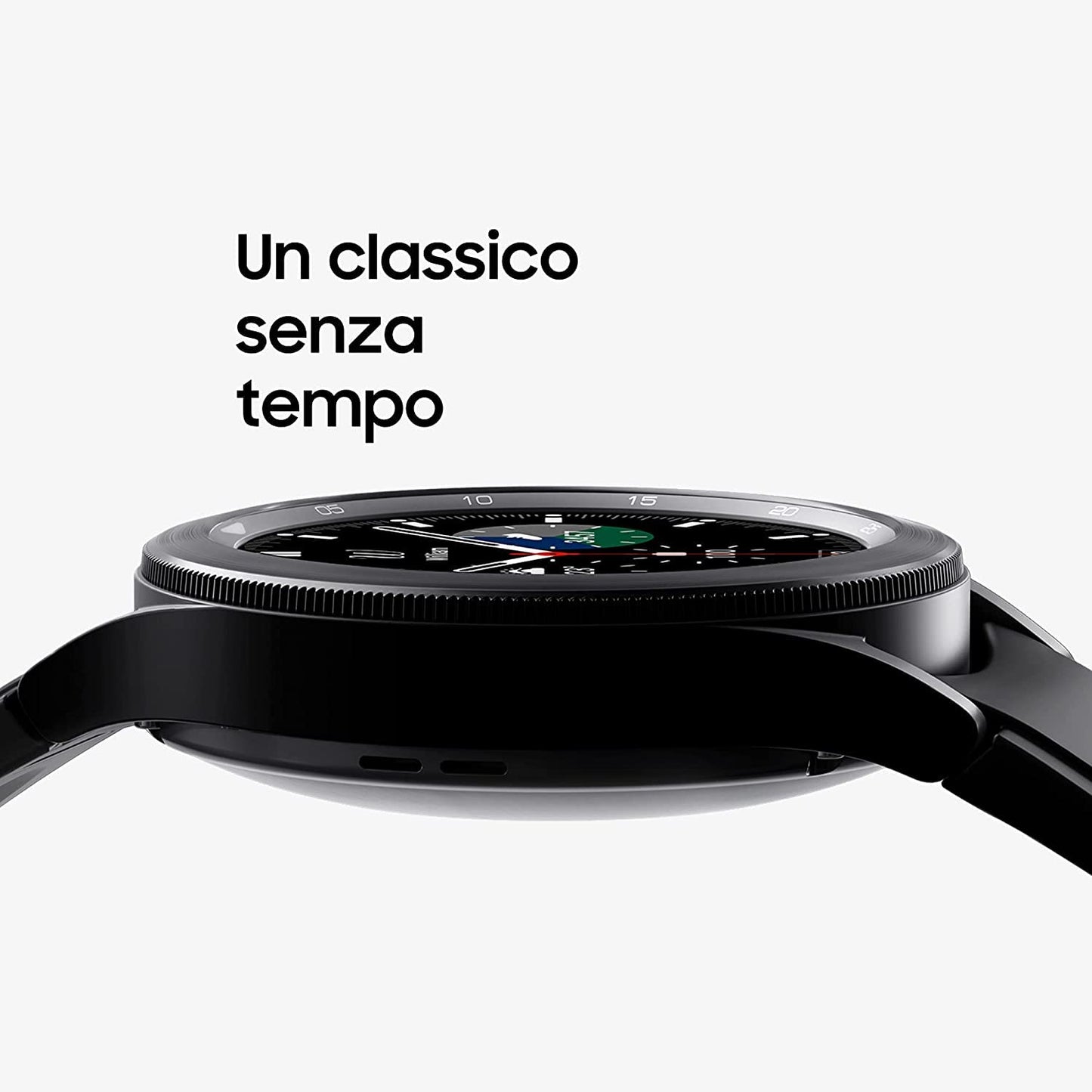 Samsung Galaxy Watch4 Classic BT 46mm SmartWatch Acciaio Inox, Ghiera Rotante, Monitoraggio Benessere, Fitness Tracker, Colore Argento