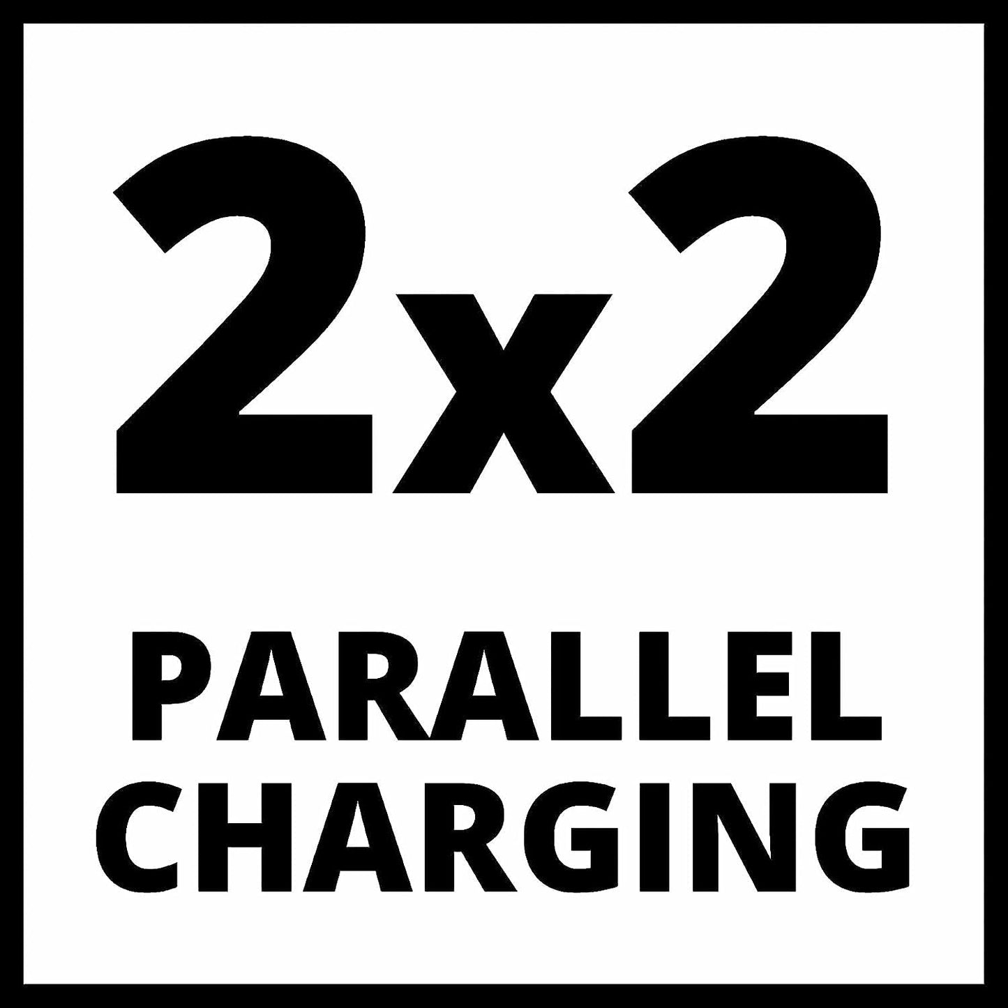 Einhell Caricabatterie Power X-Quattrocharger 4A PXC, caricamento di 2x2 18 V batterie, controllo della batteria, gestione di caricamento intelligente, indicatore LED di stato a 6 livelli