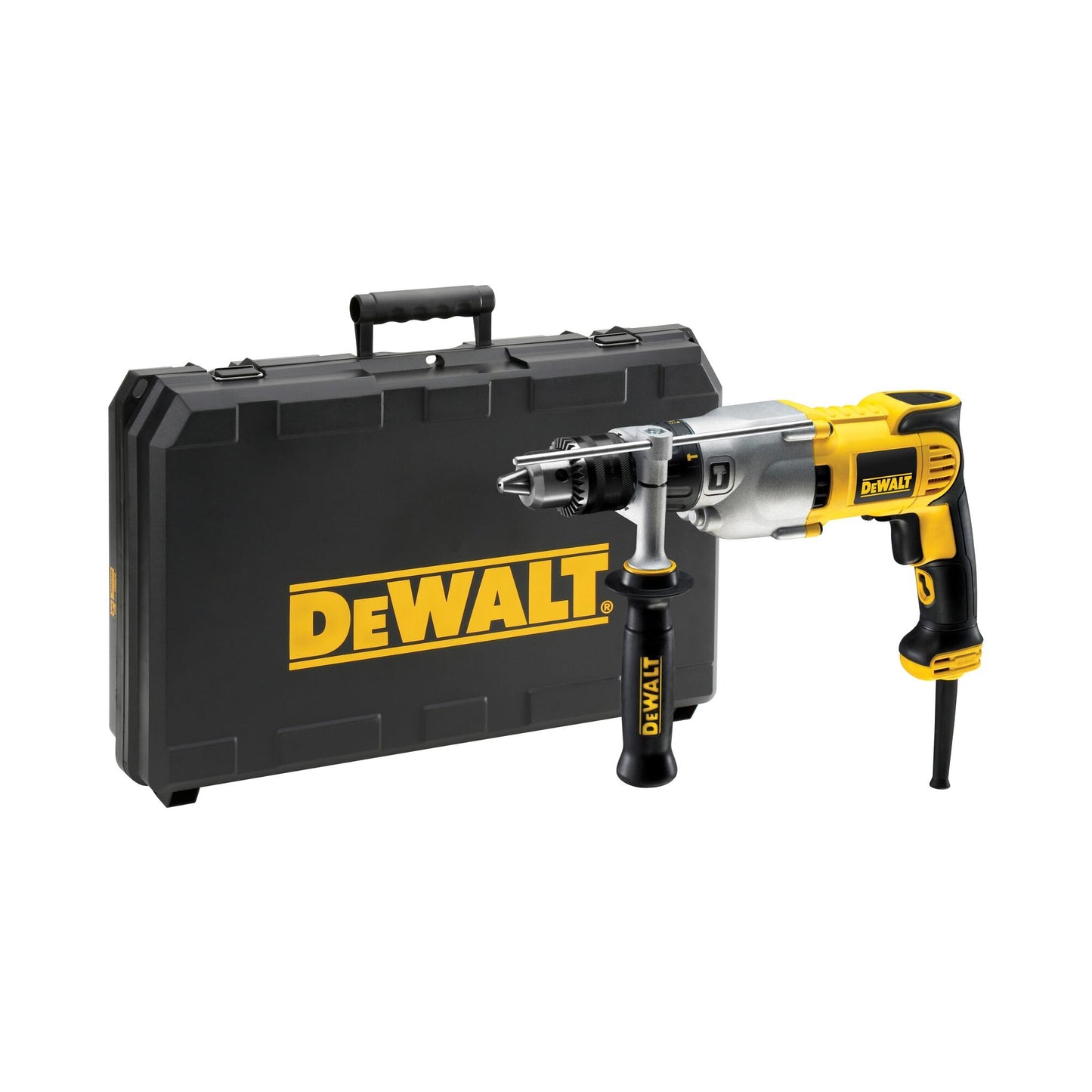 DEWALT trapano percussione 1300W 2 vel.rev. mandrino autoserrante, D21570K-QS