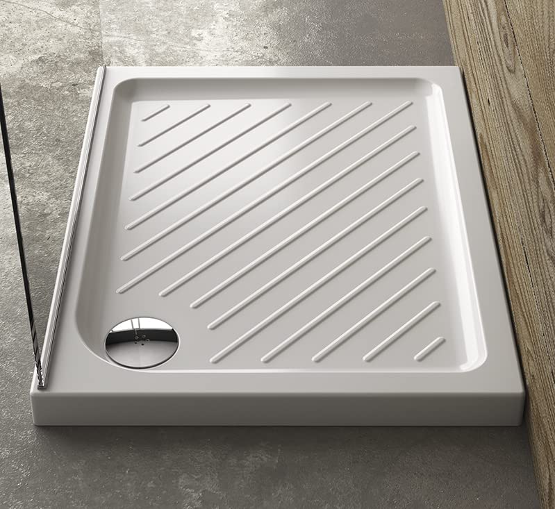 Ideal Standard - Eurovit, Piatto doccia quadrato in ceramica 80x80cm, Bianco