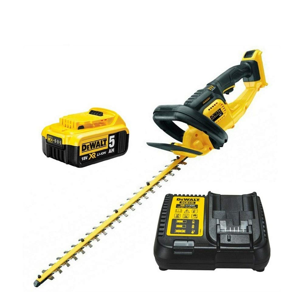 DEWALT DCM563P1-QW Tagliasiepi a Batteria, 18 V, 5.0 Ah, 55 cm