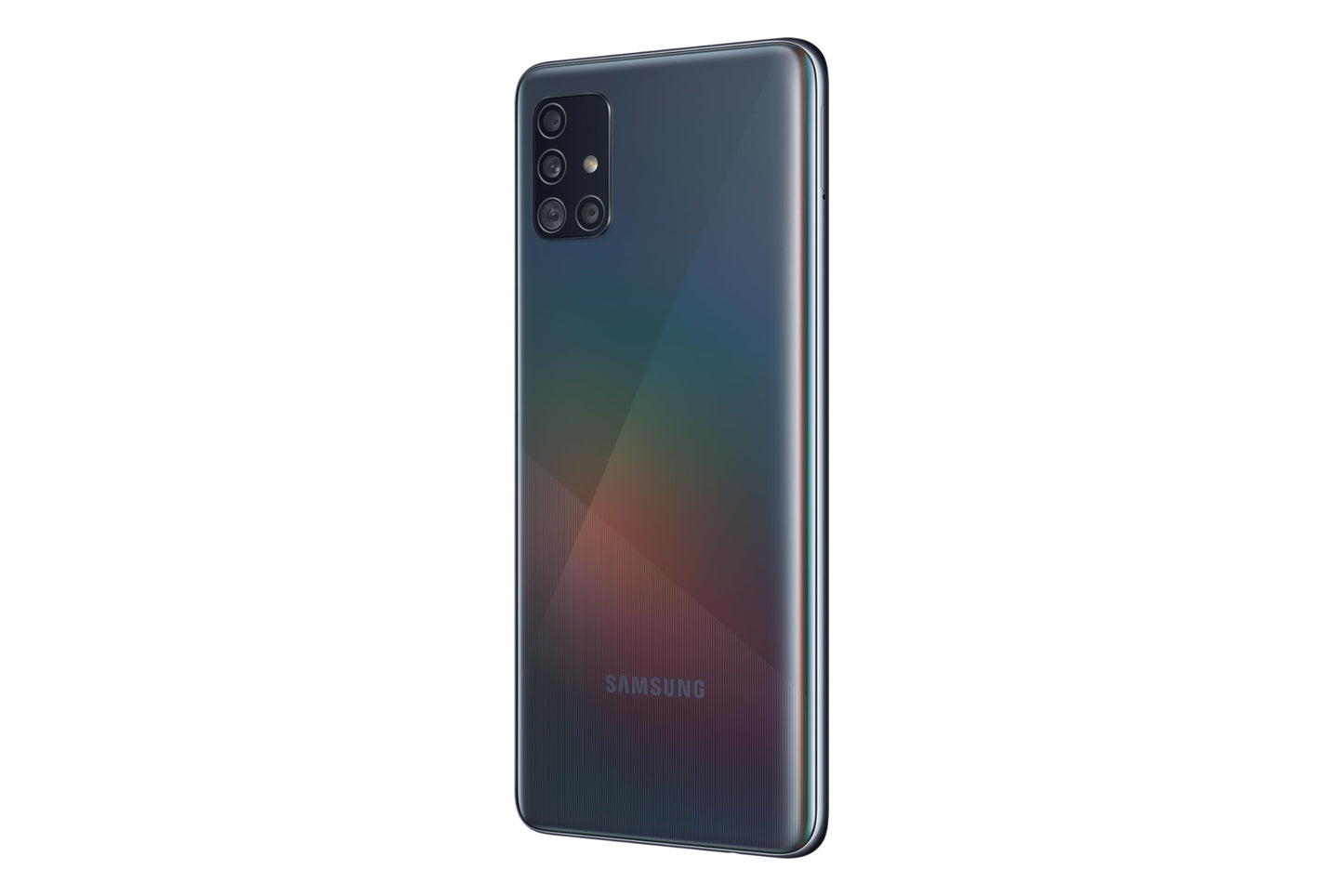 Samsung Galaxy A51 Smartphone, Display 6.5" Super AMOLED, 4 Fotocamere Posteriori, 128 GB Espandibili, RAM 4 GB, Batteria 4000 mAh, 4G, Dual Sim, Android 10, Nero