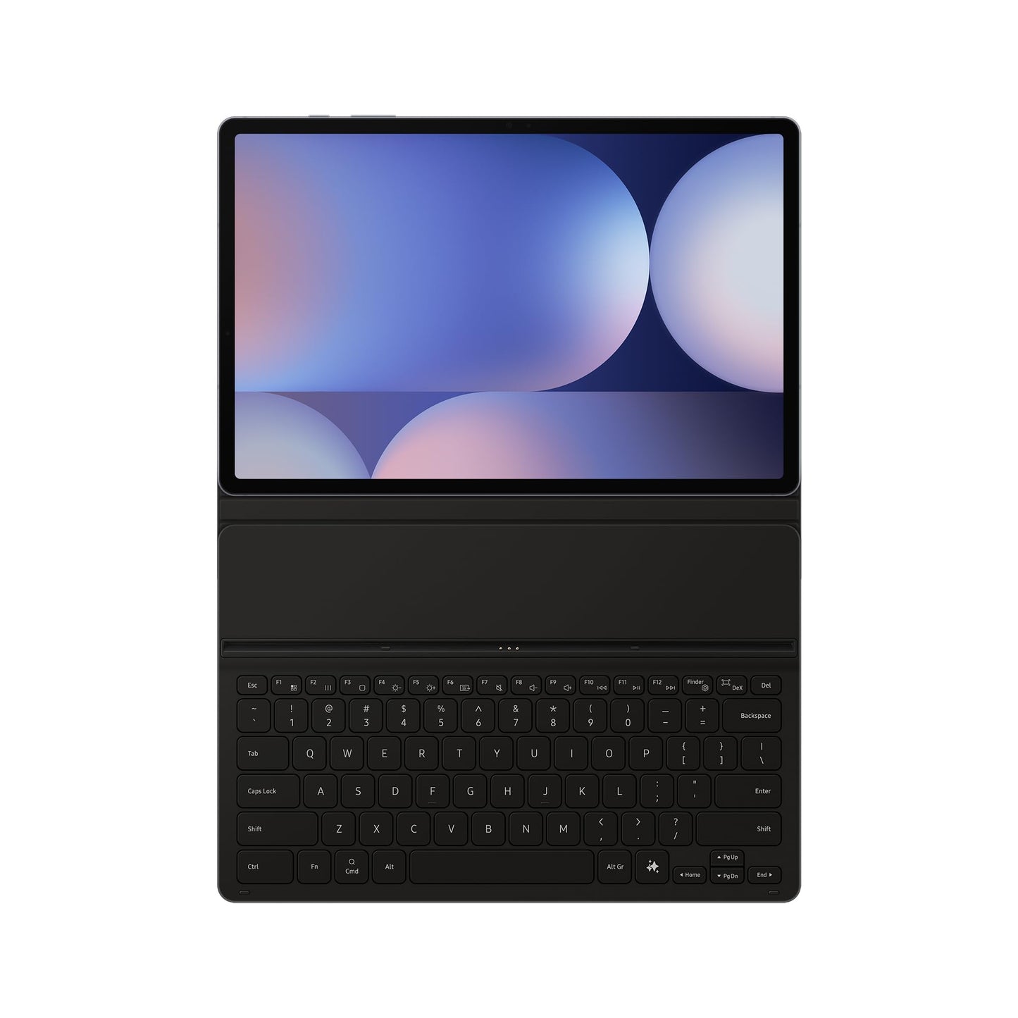 Samsung Book Cover Keyboard Slim Custodia per tablet con tastiera per Galaxy Tab S9+ | S9 FE+ | Tab S10+, Nero