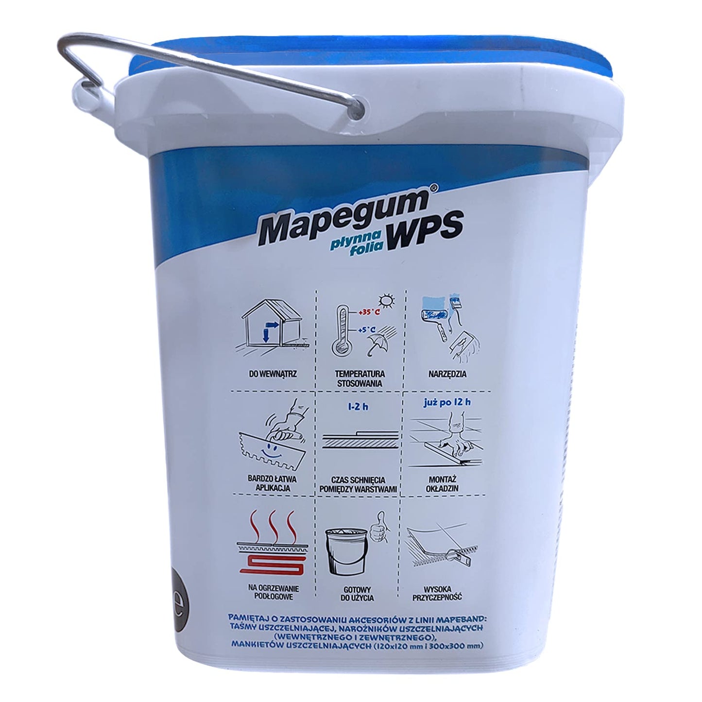 Mapei 124810, Mapegum WPS, membrana anti-umidità a rapida essiccazione, 10 kg.