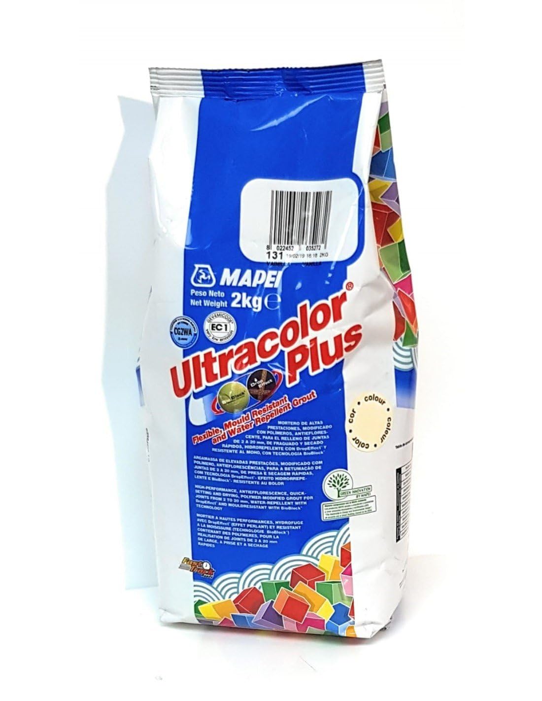 Mapei, malta Ultracolor Plus 131, colore: vaniglia, da 2 kg