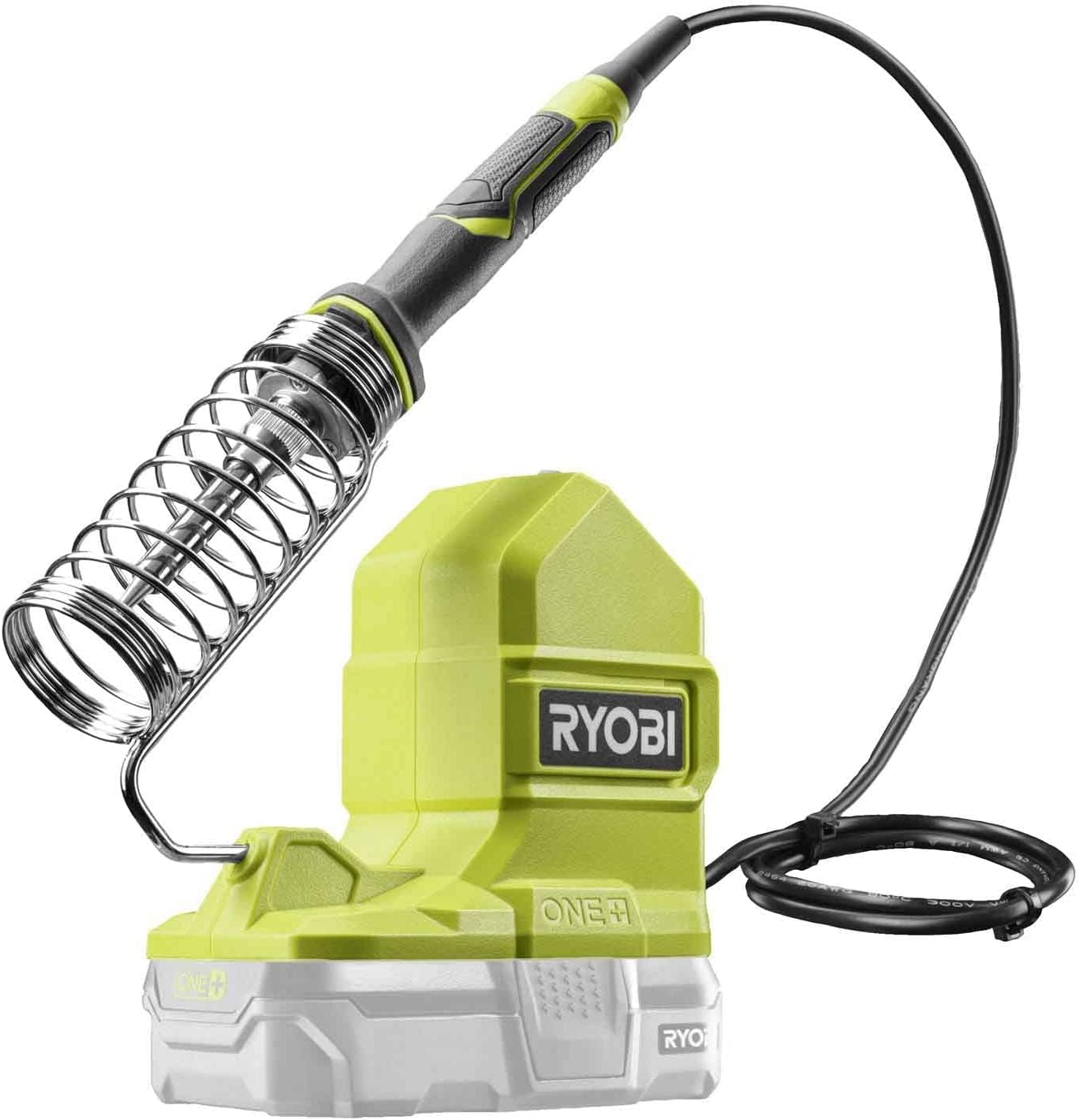 Ryobi RSI18-0 Saldatore 18V ONE+, Batteria Non Inclusa, per Lavori di Precisione, Temperatura Regolabile da 200° a 480° C, Impugnatura Ergonomica, Luce LED Inclusa