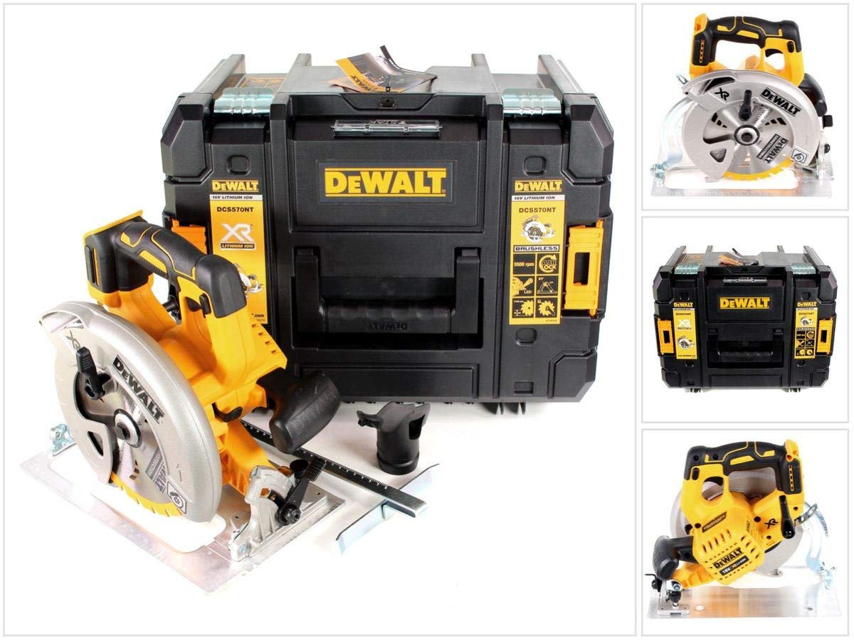 DEWALT Sega circolare TSTAK, senza batterie e caricabatterie, DCS570NT-XJ