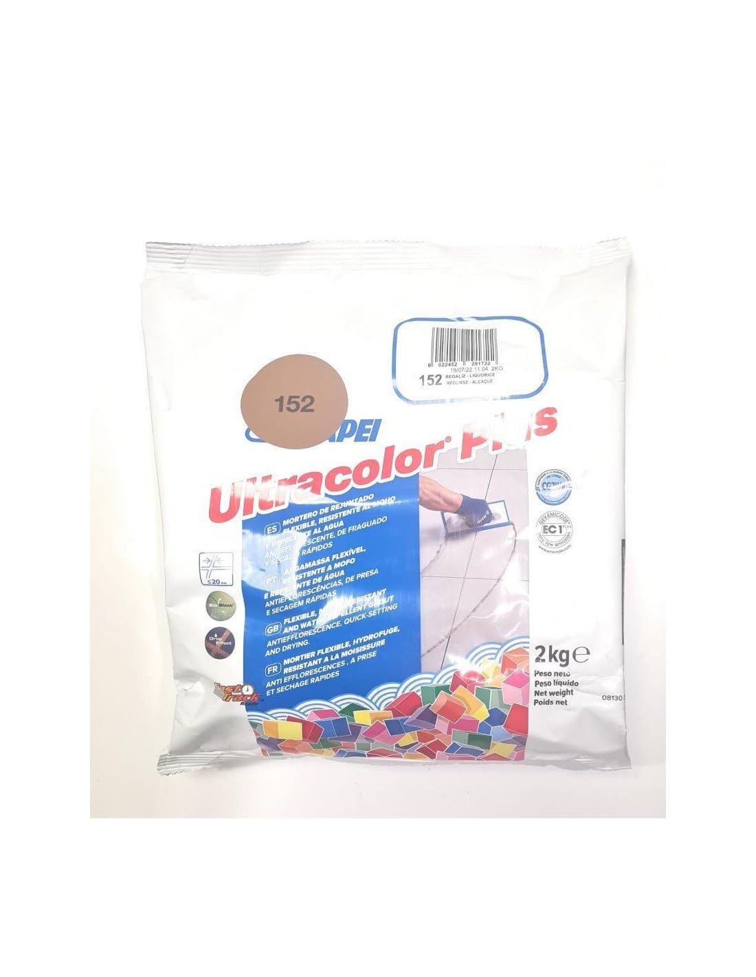 MAPEI Mortaio di guarnizioni Ultracolor Plus (152) Liquirizia 2 Kg