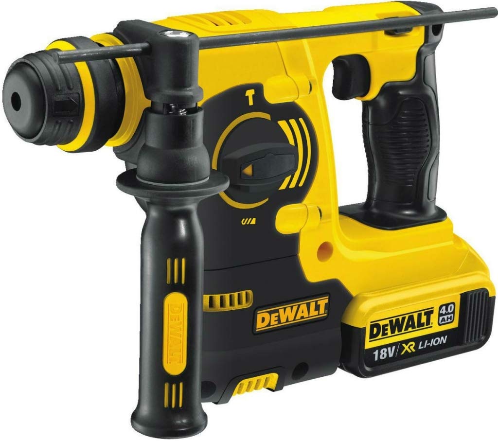 DEWALT DCH253M2-QW Tassellatore SDS-Plus a Percussione, 4.0 Ah, 3 Modalità di Lavoro con Doppia Batteria in Valigetta, 18 V