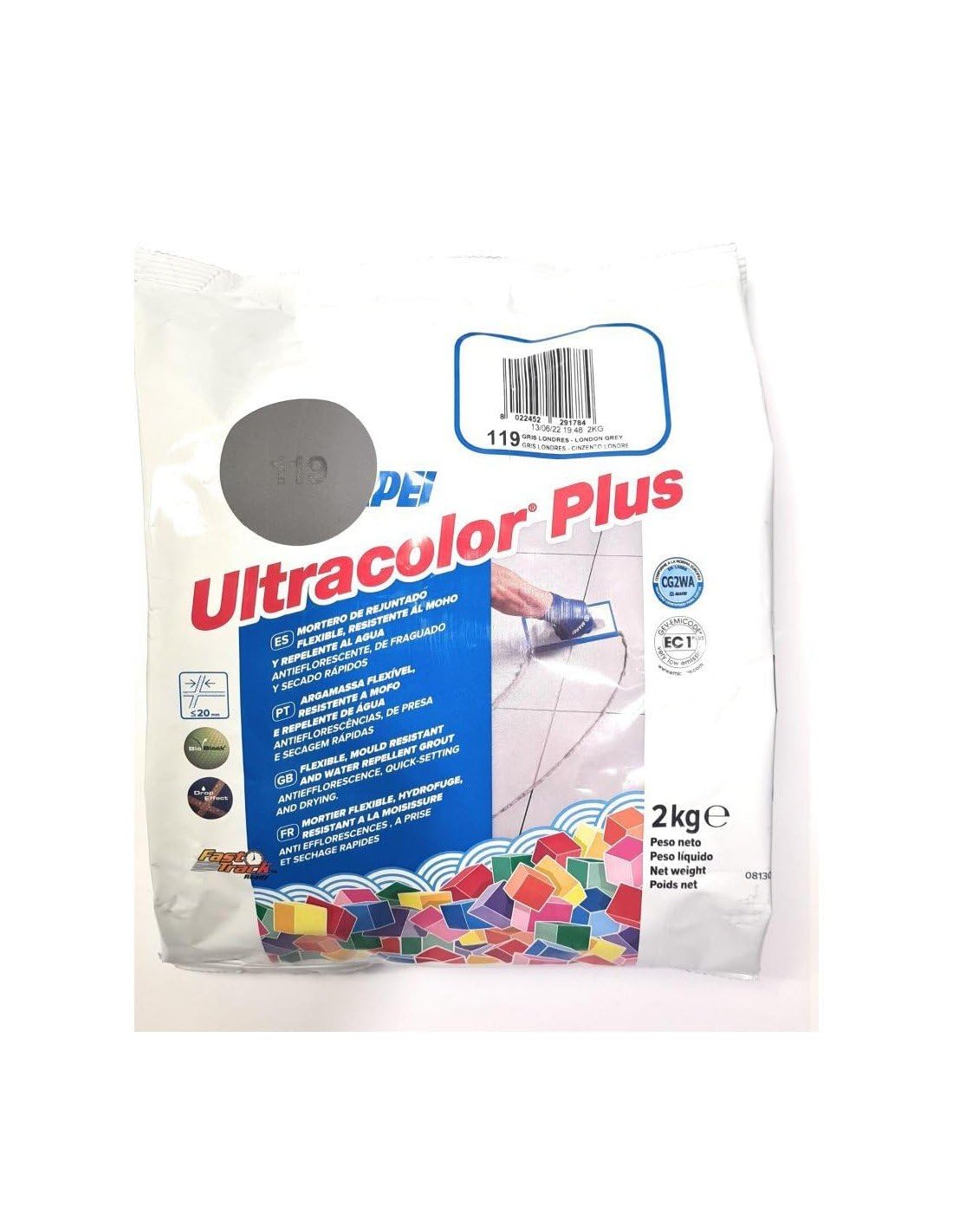 MAPEI Malta per giunti Ultracolor Plus (119) Grigio Londra 2 Kg