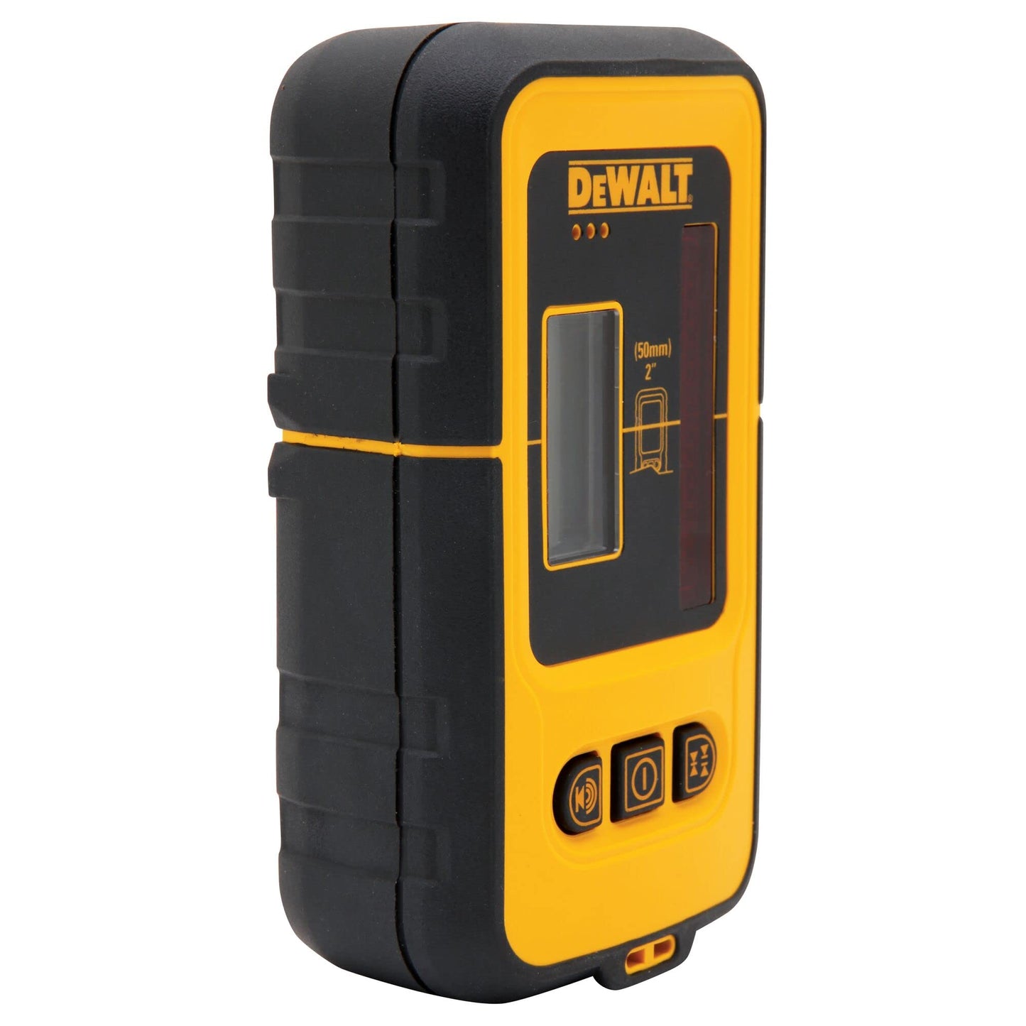 DEWALT DE0892 - Ricevitore/Rilevatore Laser, per DW088 e DW089, 50 metri portata, maneggevolezza, custodia resistant all'umidità e agli schizzi, display LCD