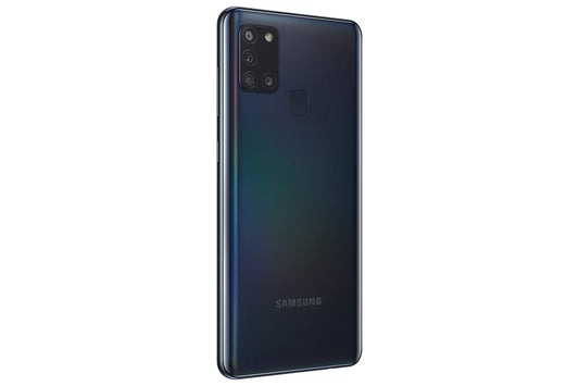 Samsung Galaxy A21s, Smartphone, Display 6.5" HD+, 4 Fotocamere Posteriori, 32 GB Espandibili, RAM 3 GB, Batteria 5000 mAh, 4G, Dual Sim, Android 10, 192 g, Nero (Black)