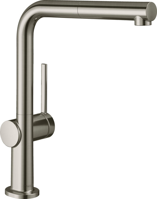 hansgrohe Talis M54 Miscelatore cucina monocomando 270, bocca d'erogazione estraibile, 1 getto, acciaio inox, 72808800