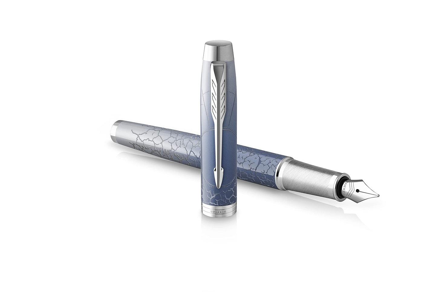 PARKER Penna stilografica IM Premium Special Edition Polar (Silver) M Blu