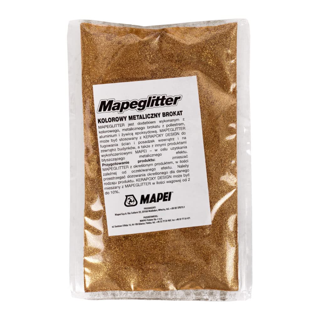 MAPEI MAPEGLITTER 100 g oro fughe glitter colorati metallici da miscelare con prodotti della linea Kerapoxy