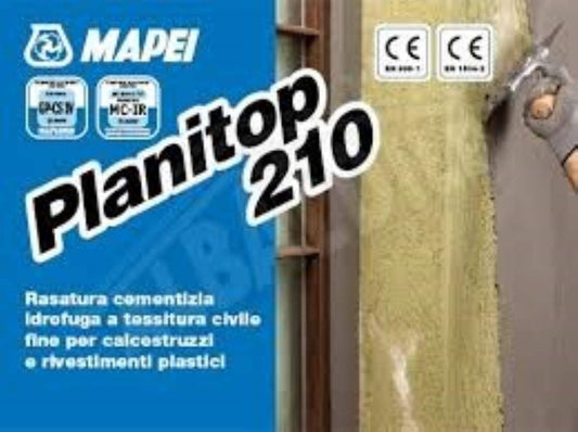 Rasatura cementizia idrofuga 25Kg Planitop 210 Mapei-BIANCO