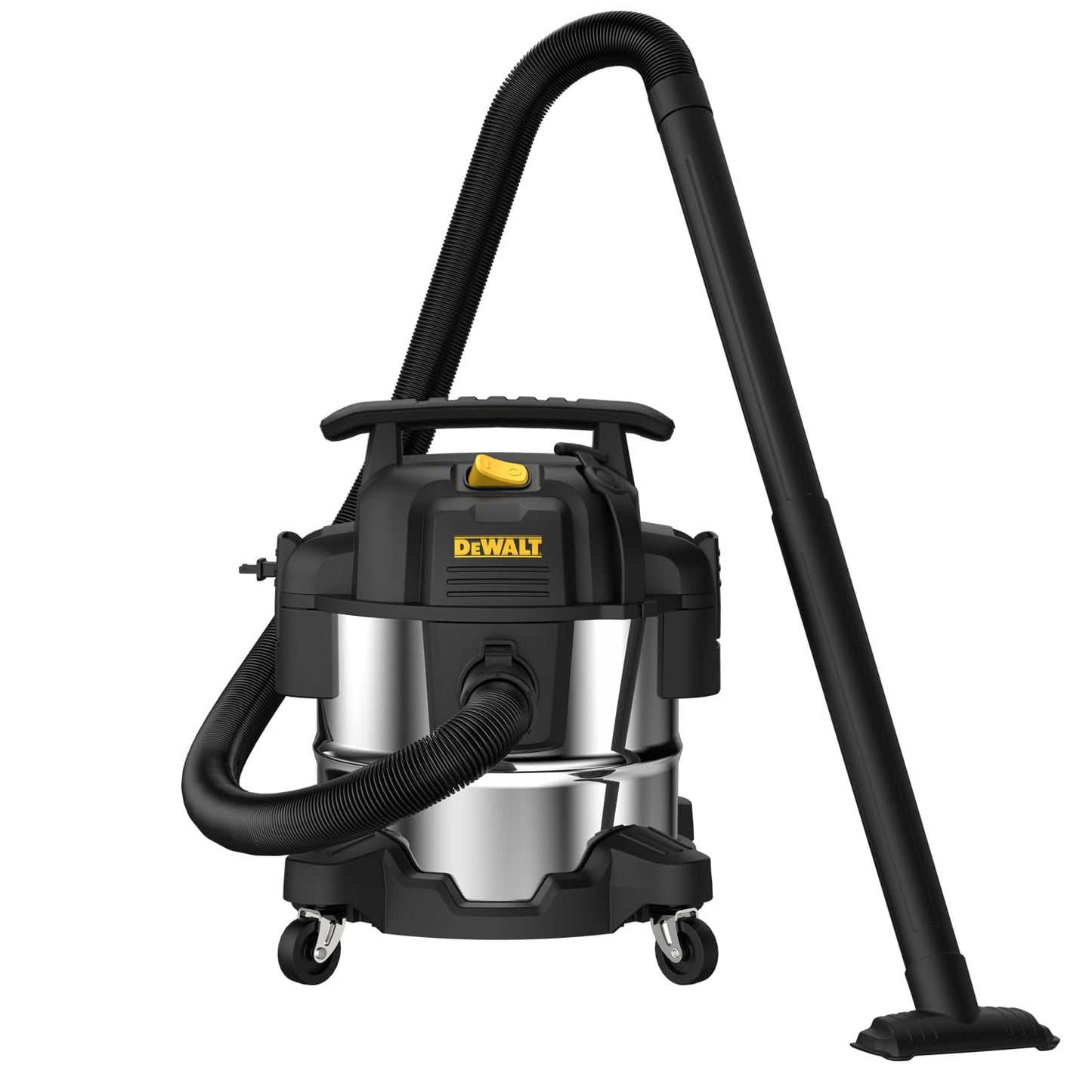 DeWalt Aspirapolvere per Solidi e Liquidi, Aspirapolvere Professionale in Acciaio Inossidabile, 25L,1050 W, DXV25S, Argento