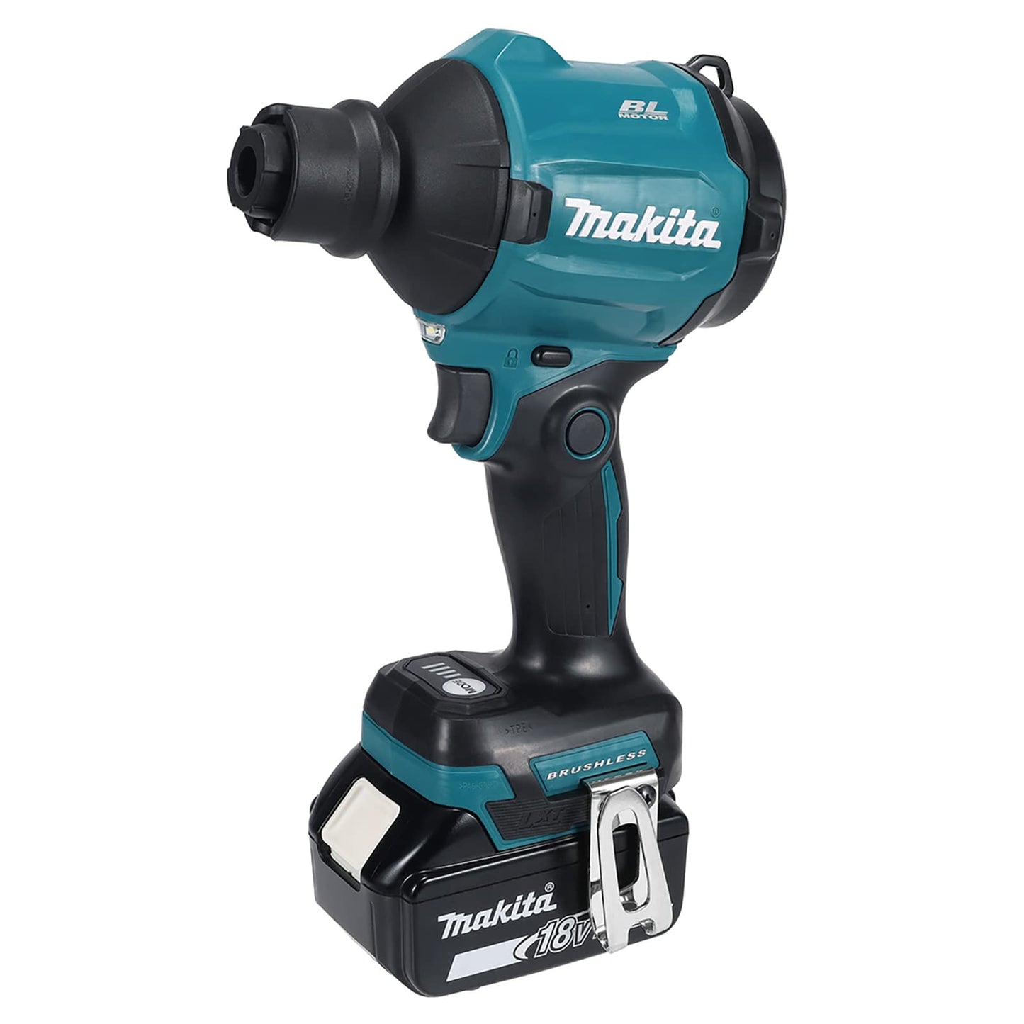 Makita DAS180RT - Soffiatore senza spazzole LXT agli ioni di litio, 18 V, con 1 batteria da 5,0 Ah e caricabatterie