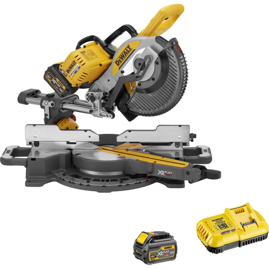 Dewalt DCS727 54v XR Flexvolt - Troncatrice senza fili, 250 mm, 2 x 6 Ah agli ioni di litio