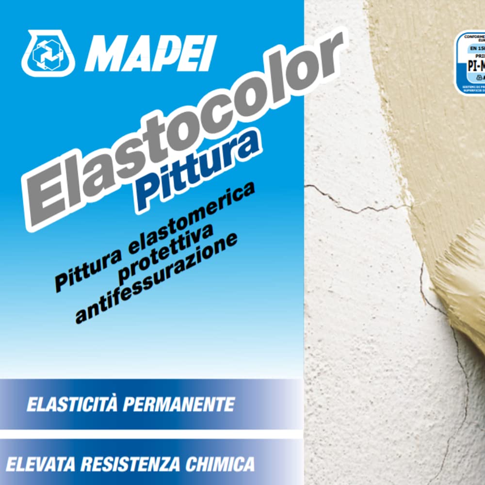 Pittura elastomerica protettiva 20kg Elastocolor Pittura Mapei - Colore: BIANCO