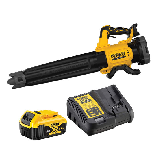 DeWalt Soffiatore assiale XR 18V brushless con 1 batteria Li-Ion 5Ah