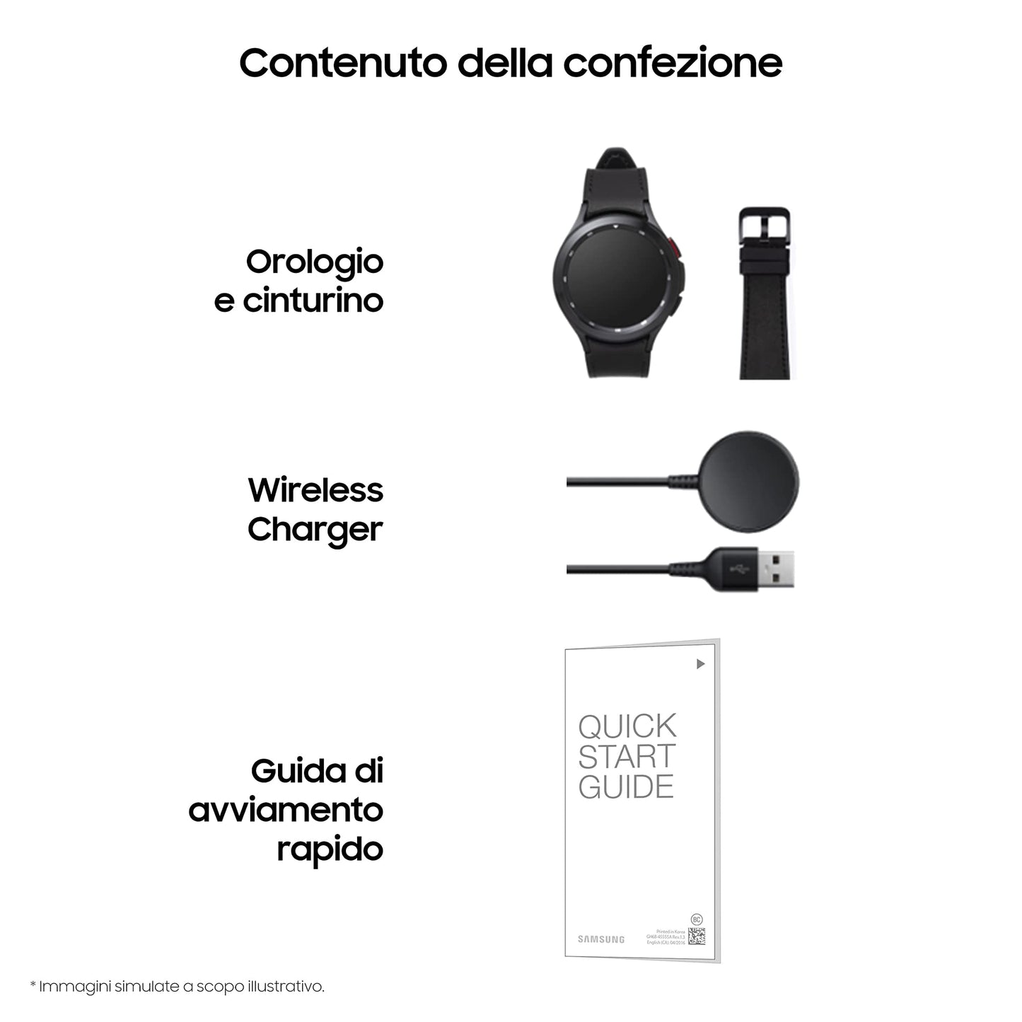 Samsung Galaxy Watch4 Classic 46mm SmartWatch Acciaio Inox, Ghiera Rotante, Monitoraggio Benessere, Fitness Tracker, 2021, Nero [Versione Italiana]