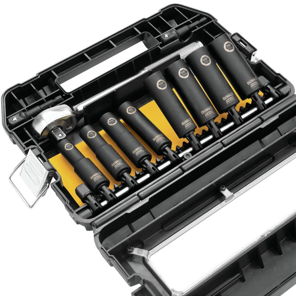 DeWalt DW22812 1/5,1 cm 10-piece Impact Ready socket set