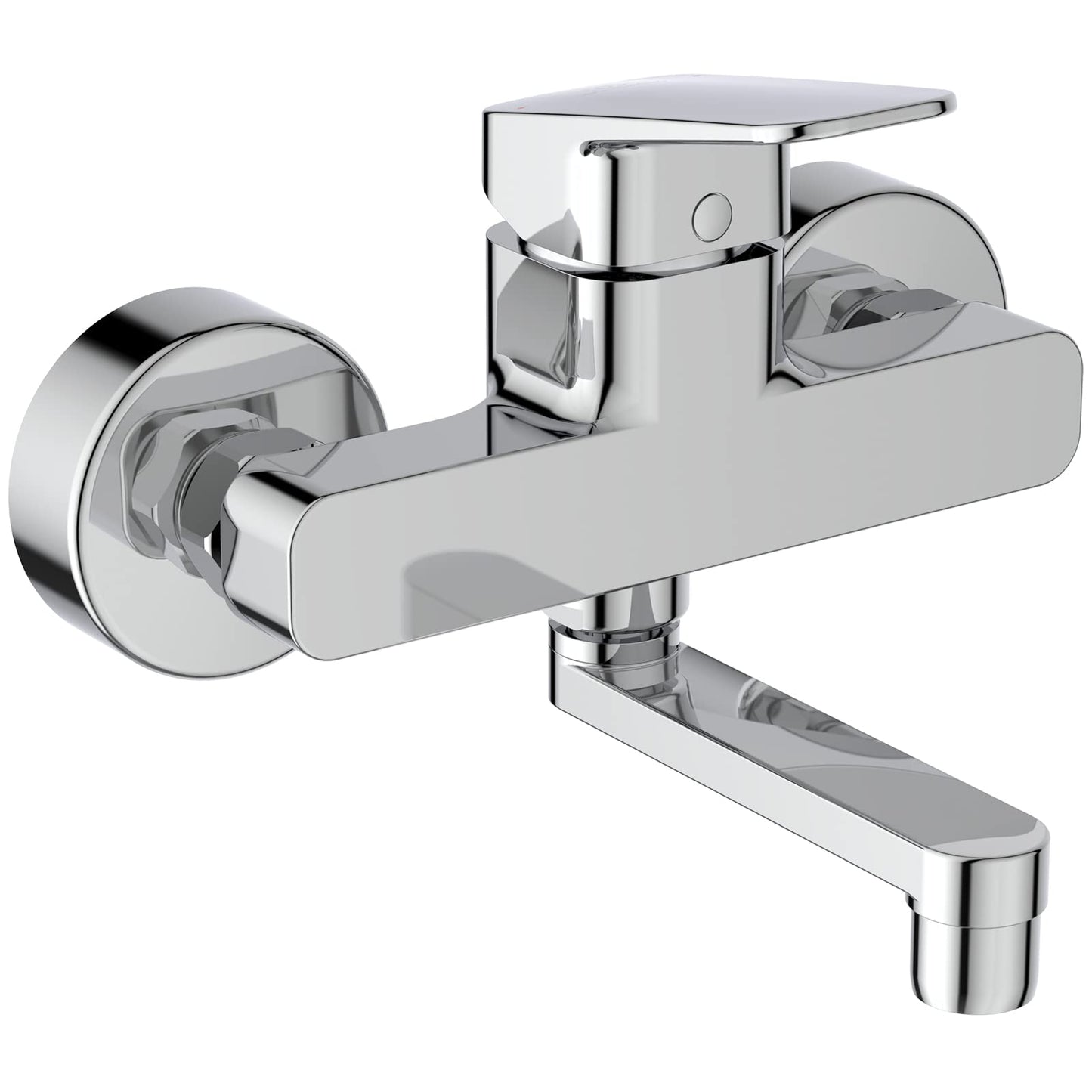 Ideal Standard - Ceraplan, Miscelatore monocomando a parete per lavabo, Bocca mobile orientabile, Cromato