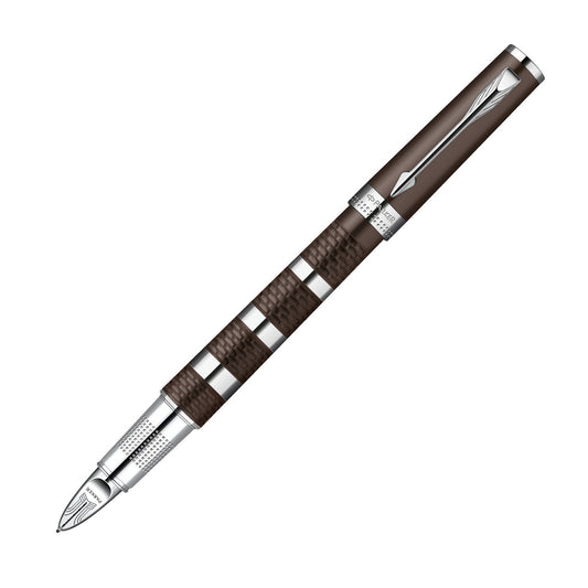 Parker S0959240 - Penna stilografica 5th Ingenuity Rubber and Metal C.C, marrone