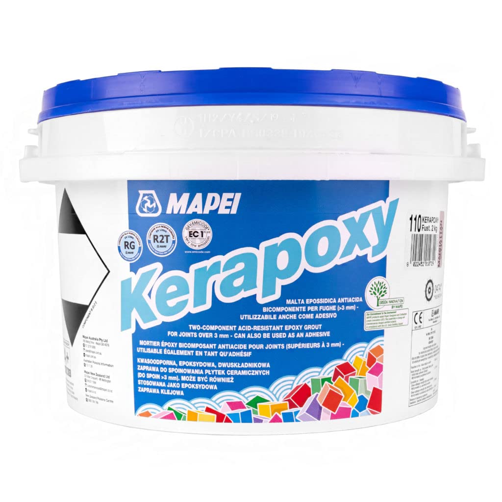 Mapei Kerapoxy 2kg 145 Terra Di Siena La malta epossidica resistente agli acidi ideale per incollare e stuccare piastrelle ceramiche e materiali in pietra.